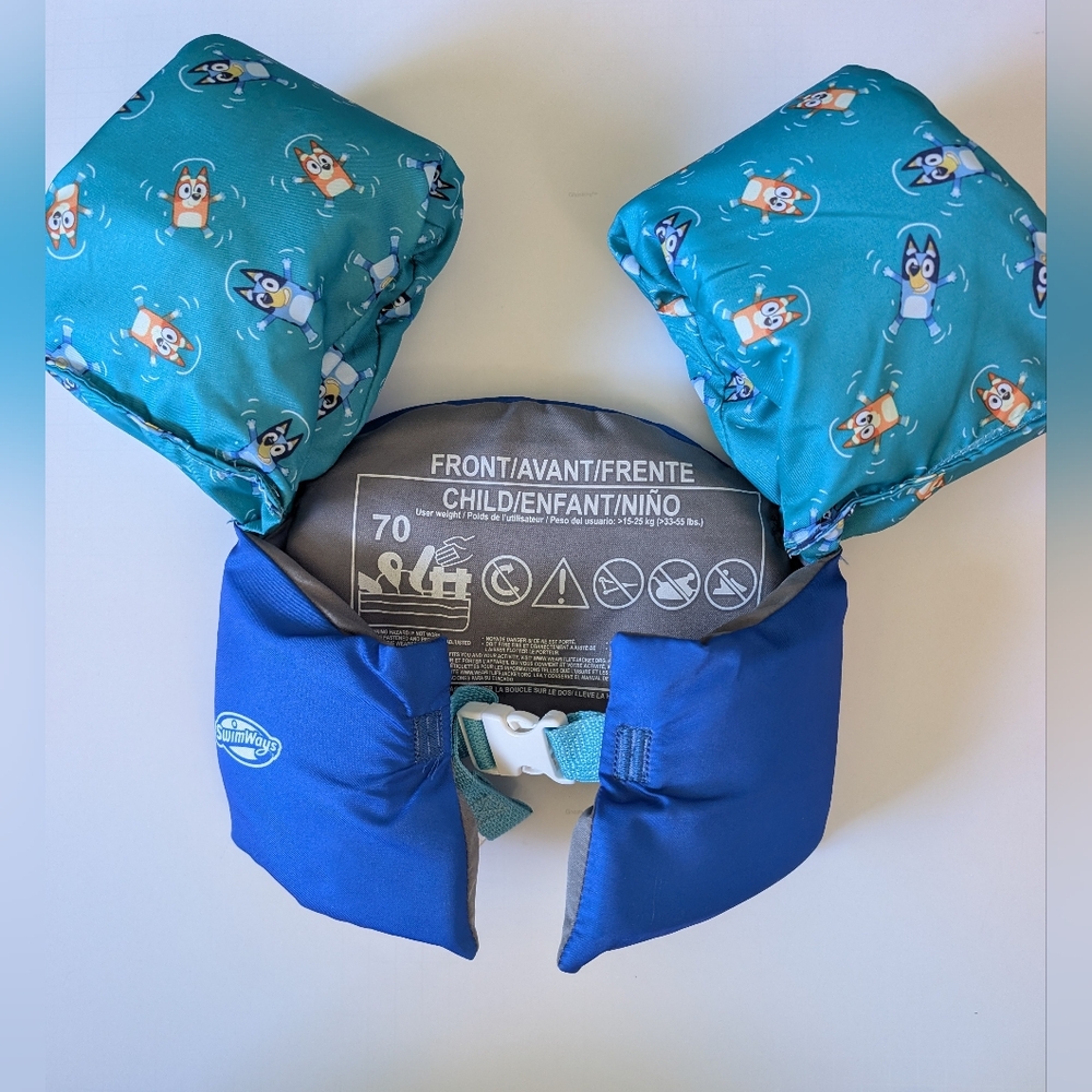 Bluey Swimways Kids Swim Vest -NWOT